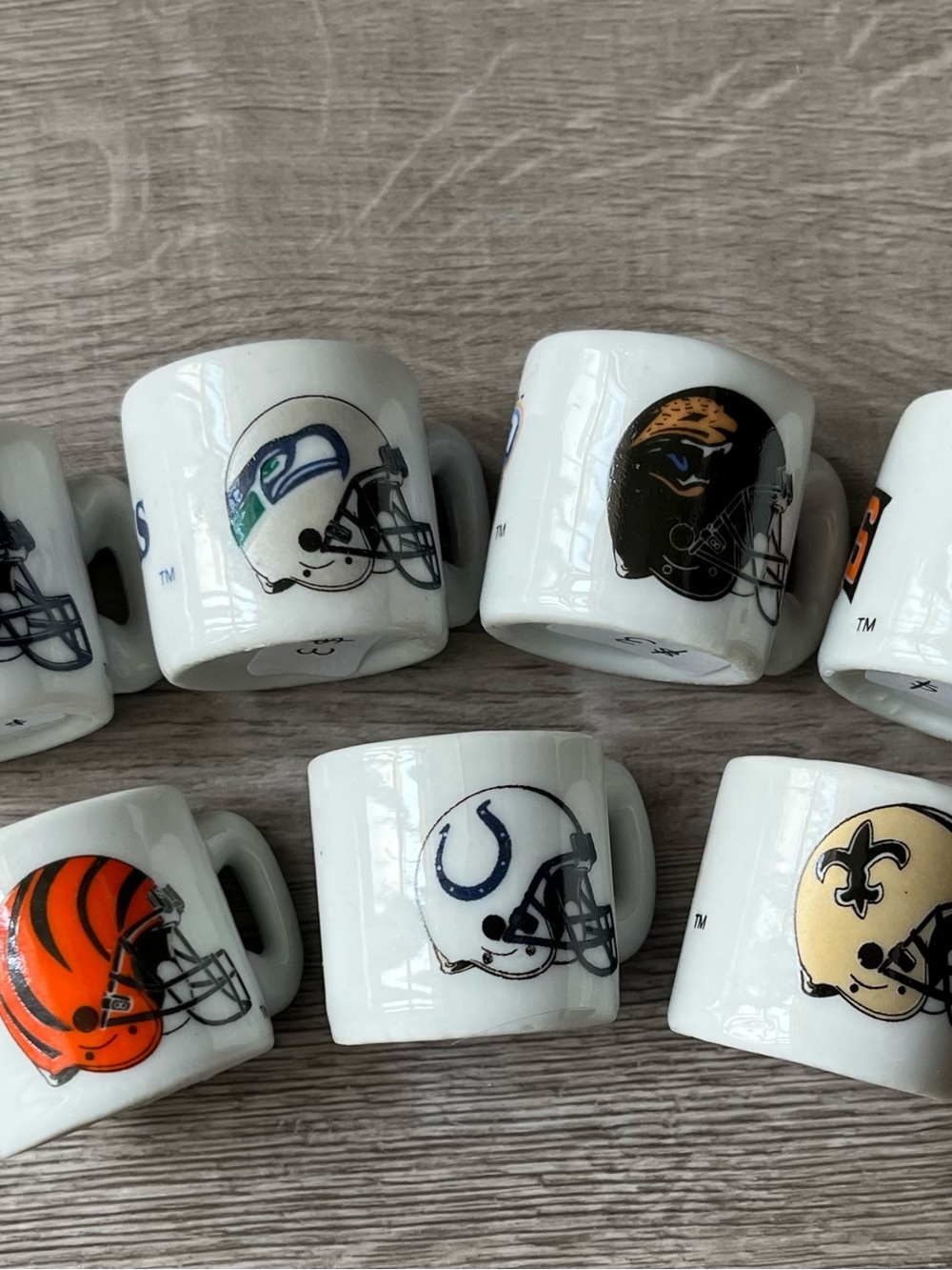 Assorted Collectable Football Team Mini Mugs